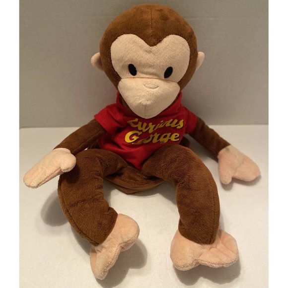 Zoobies Curious George 22" Plush Zippered Storage Carrier No Blanket 2011 - Picture 1 of 16